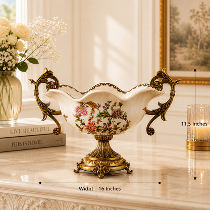 Ornovia Signature Bowl Decorative Vase & Showpiece for Home & Item for Home Decoration