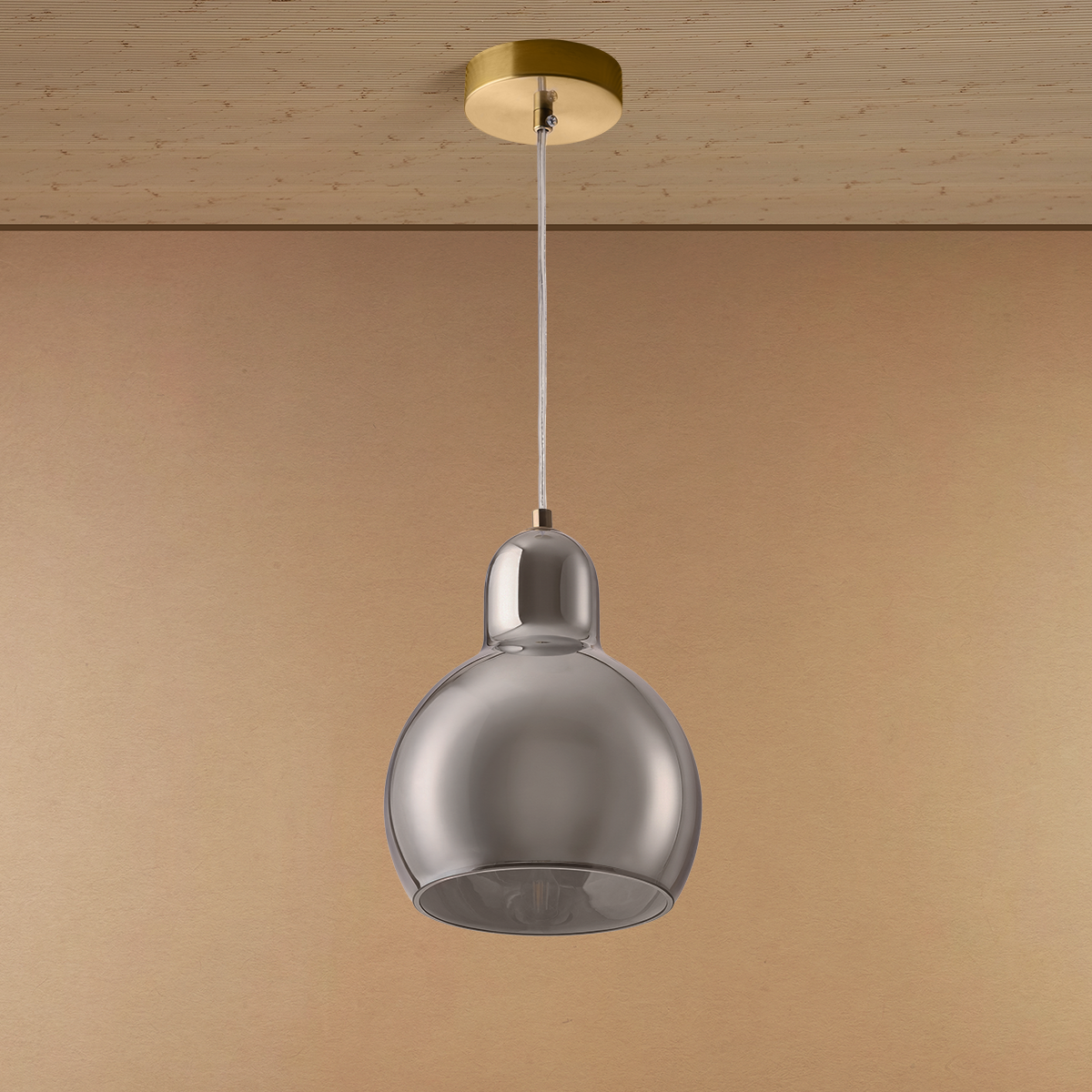 Lumera Globe Pendant Light For Living Room & Home Decoration item -  Grey