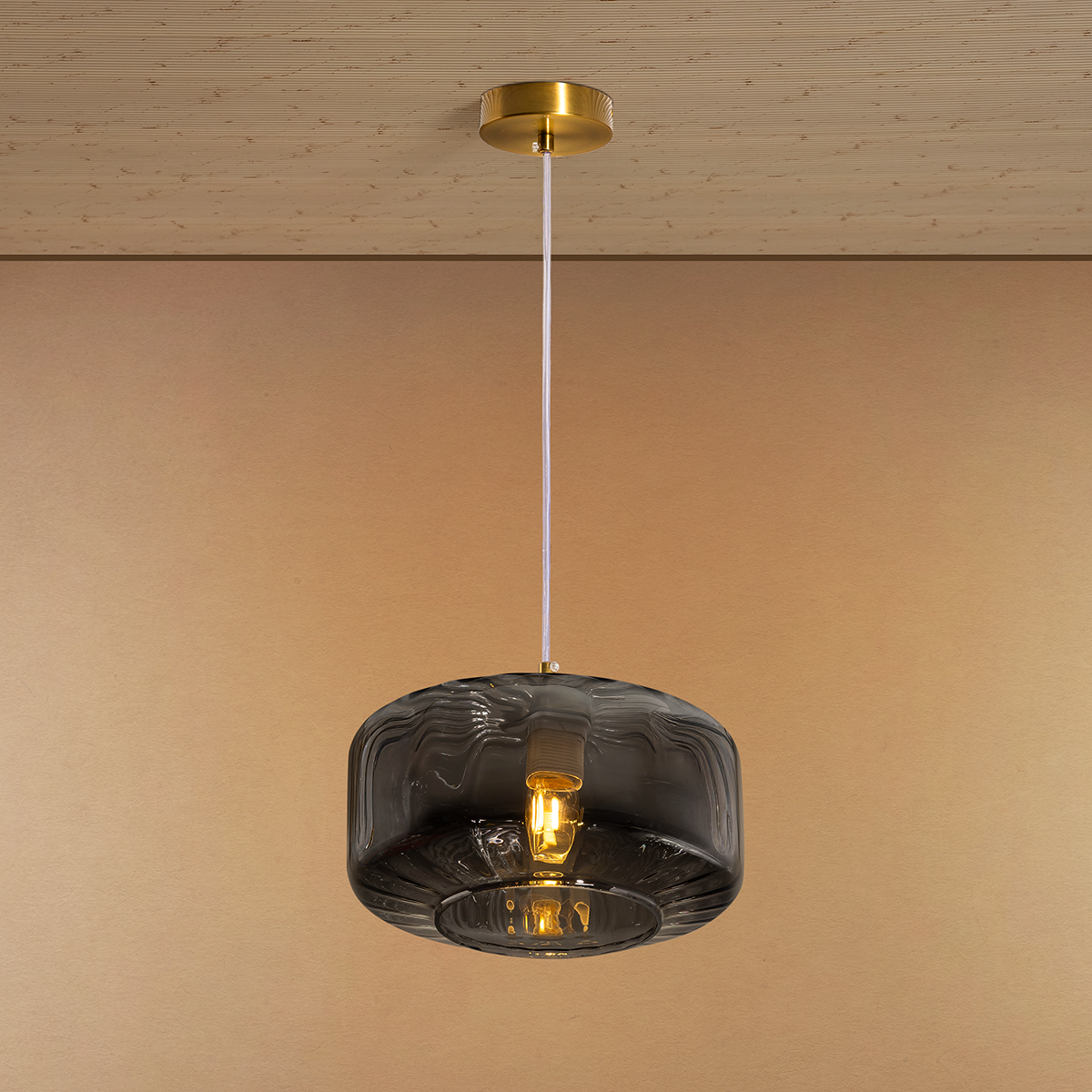 Luxe Prism Ceiling Light For Home & Home Decoration Item - Grey