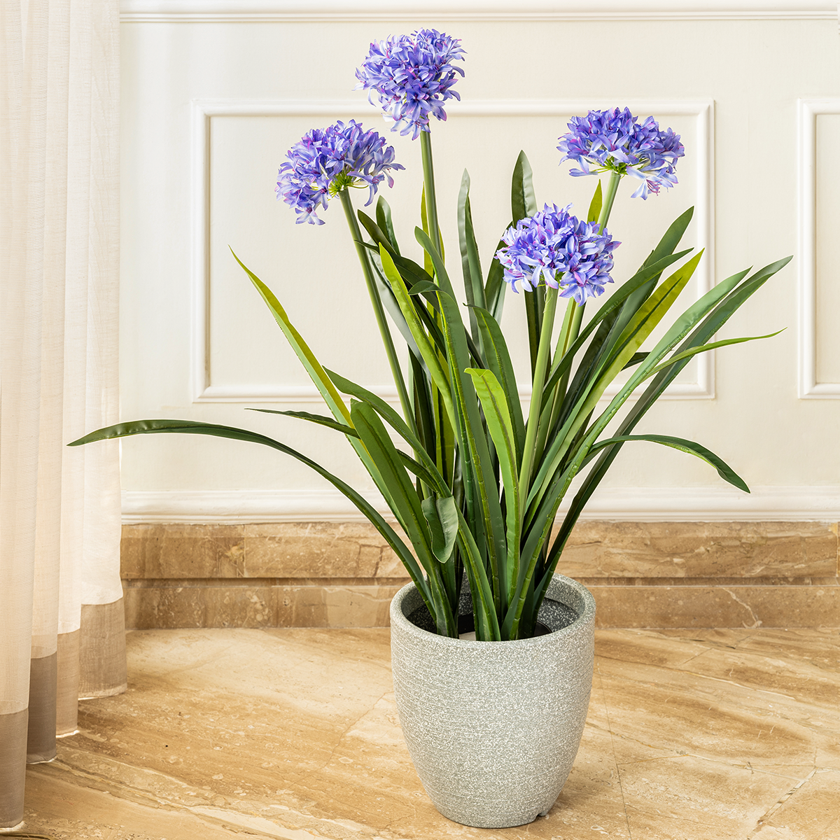 Elegant Lily of the Nile Artificial Plant (3.2 Feet) (Natural Feel)