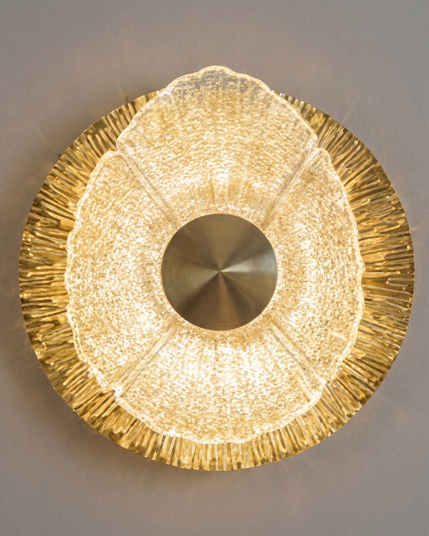 Luxe Bloom Disc Wall Sconce
