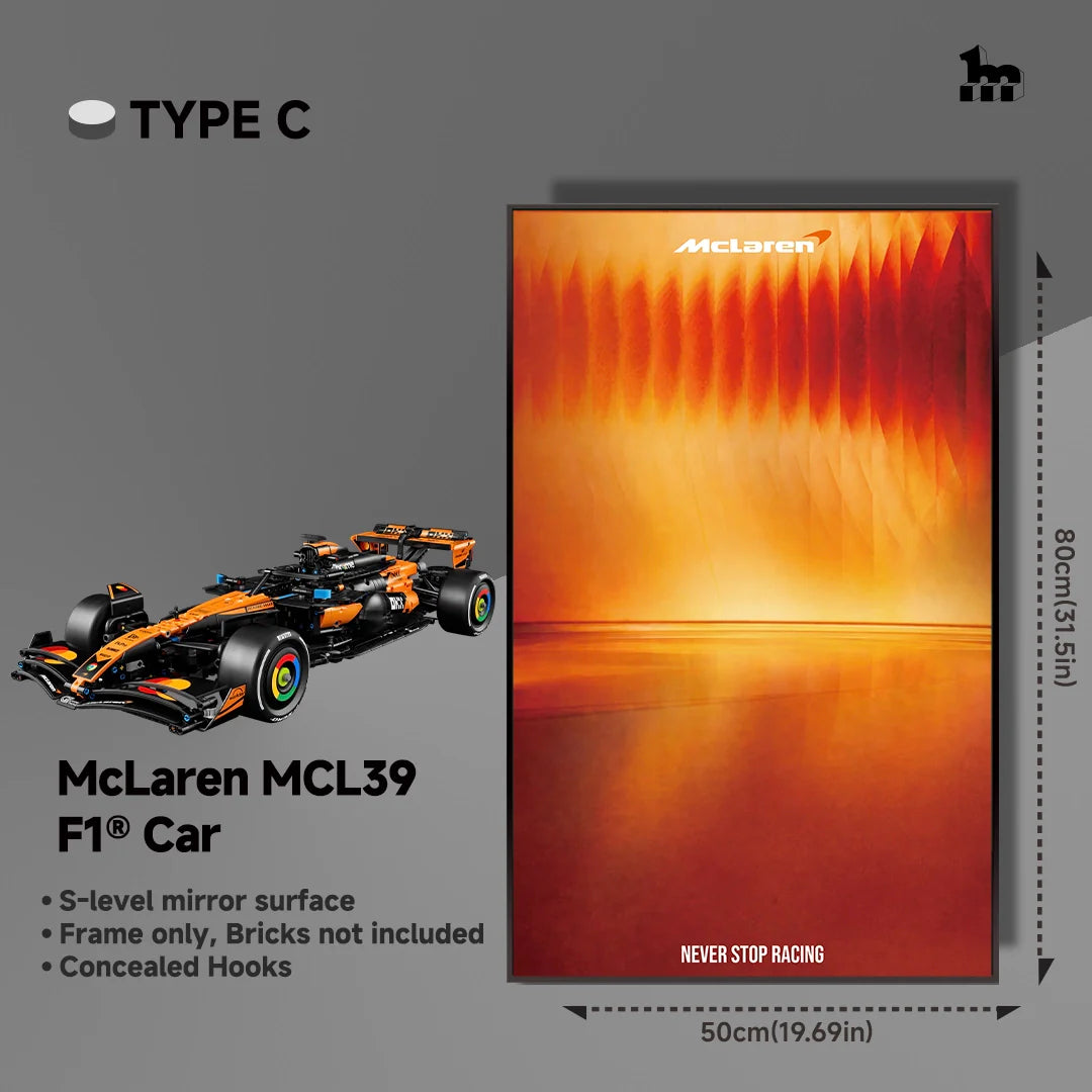 Car display Frame for LEGO® TECHNIC™ 42228 McLaren MCL39 F1® Car