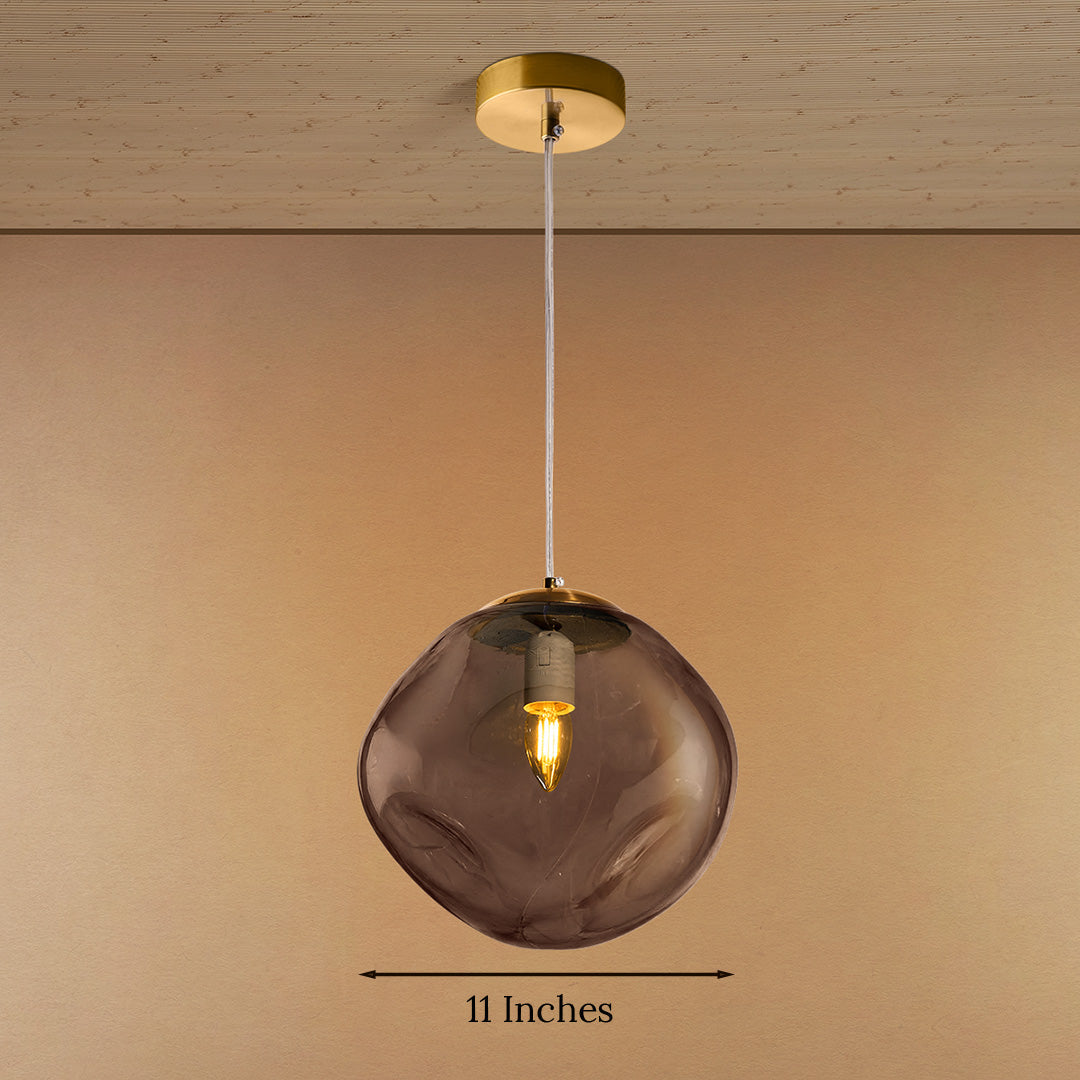 Lumera Drop Ceiling Light For Home & Home Decoration Item - Amber