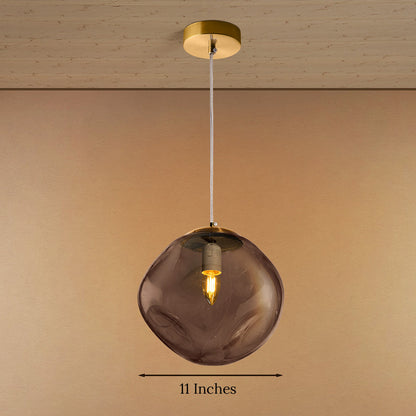Lumera Drop Ceiling Light For Home & Home Decoration Item - Amber