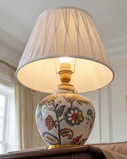 Floral Ceramic Table Lamp