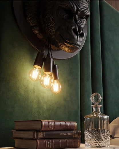 Gorilla Head Wall Light
