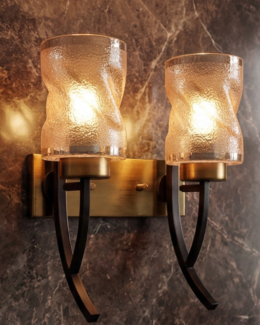Double Glass Wall Light