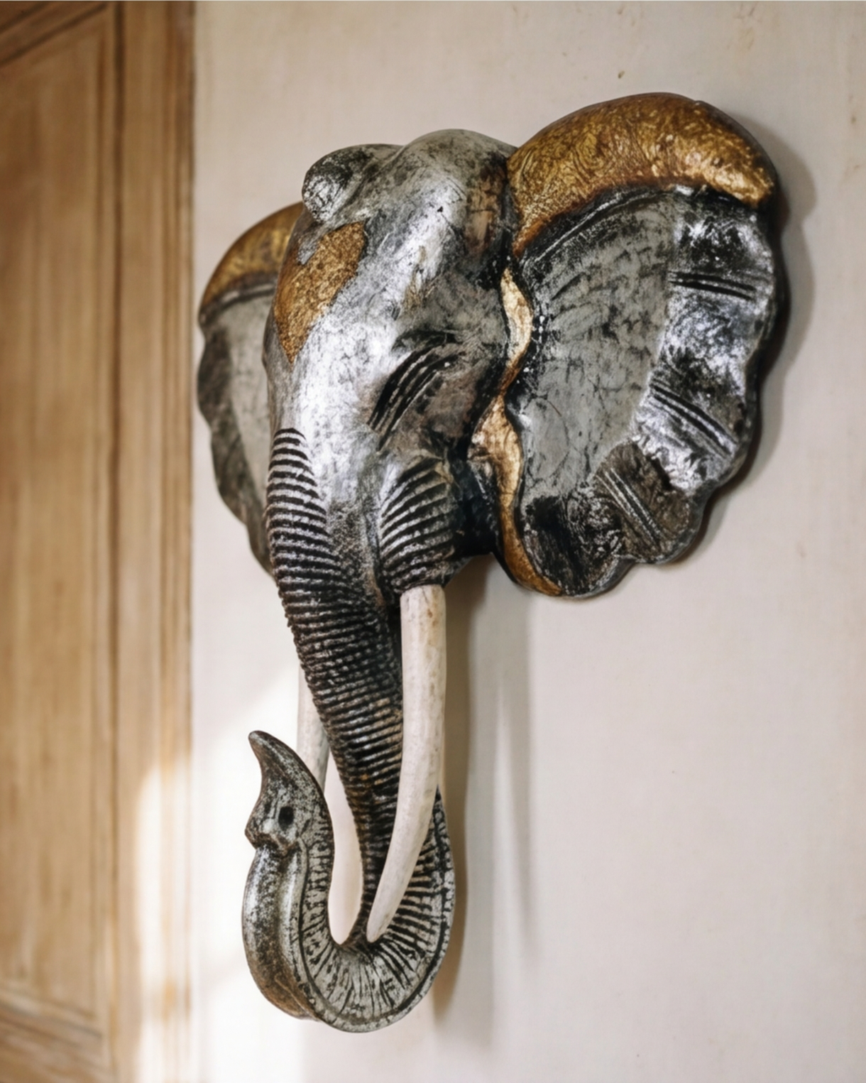 Royal Elephant Head Wall Mount