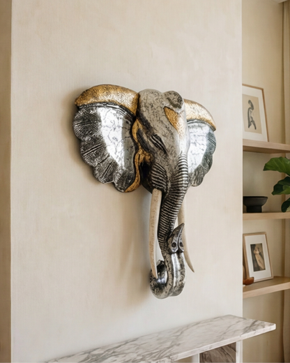 Royal Elephant Head Wall Mount