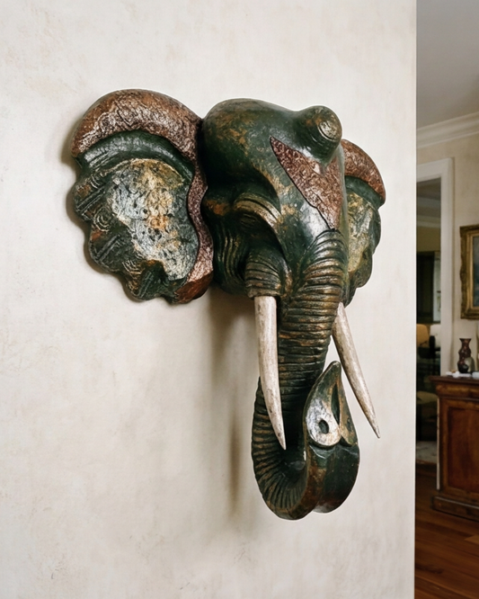 Royal Elephant Head Wall Mount