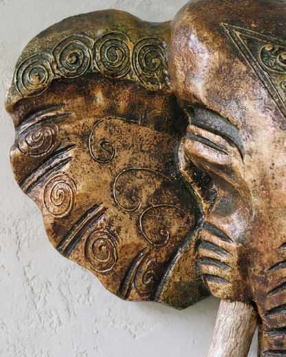 Royal Elephant Head Wall Mount
