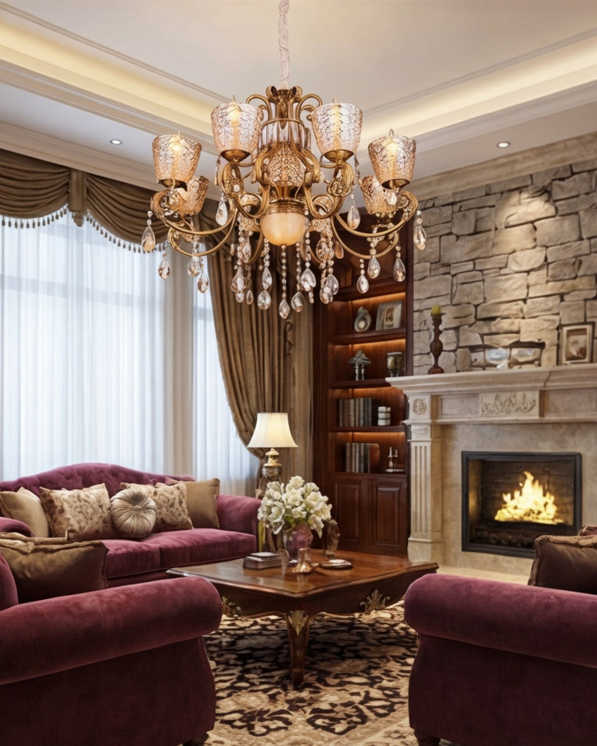 Imperial Verossa Grand Chandelier - 8 Bulb