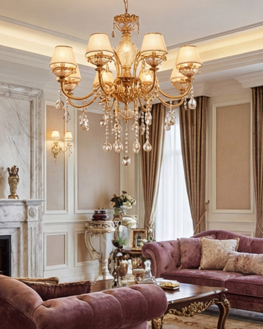 Royal Elysian Crystal Chandelier - 8 Bulb