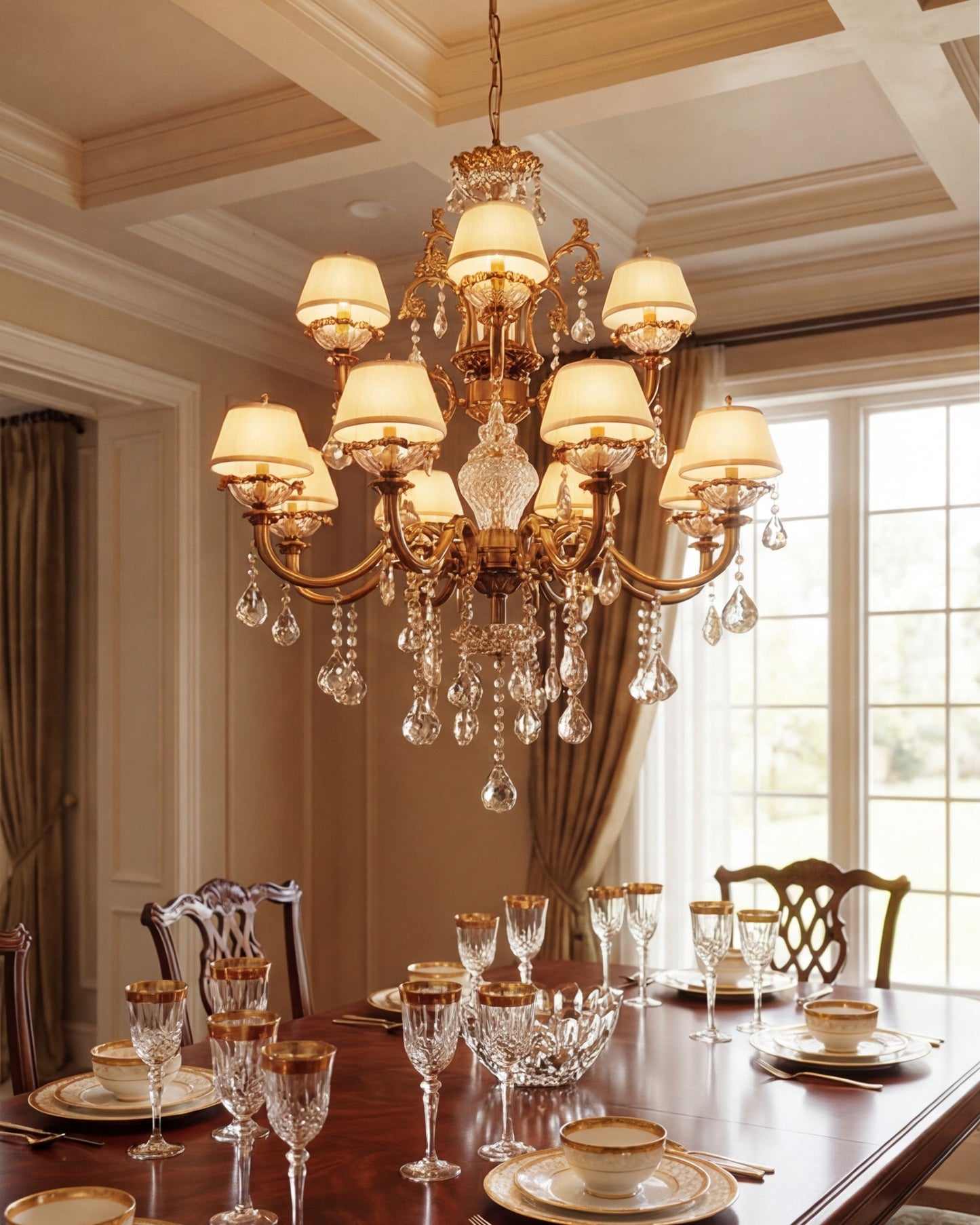 Royal Elysian Crystal Chandelier - 12 Bulb