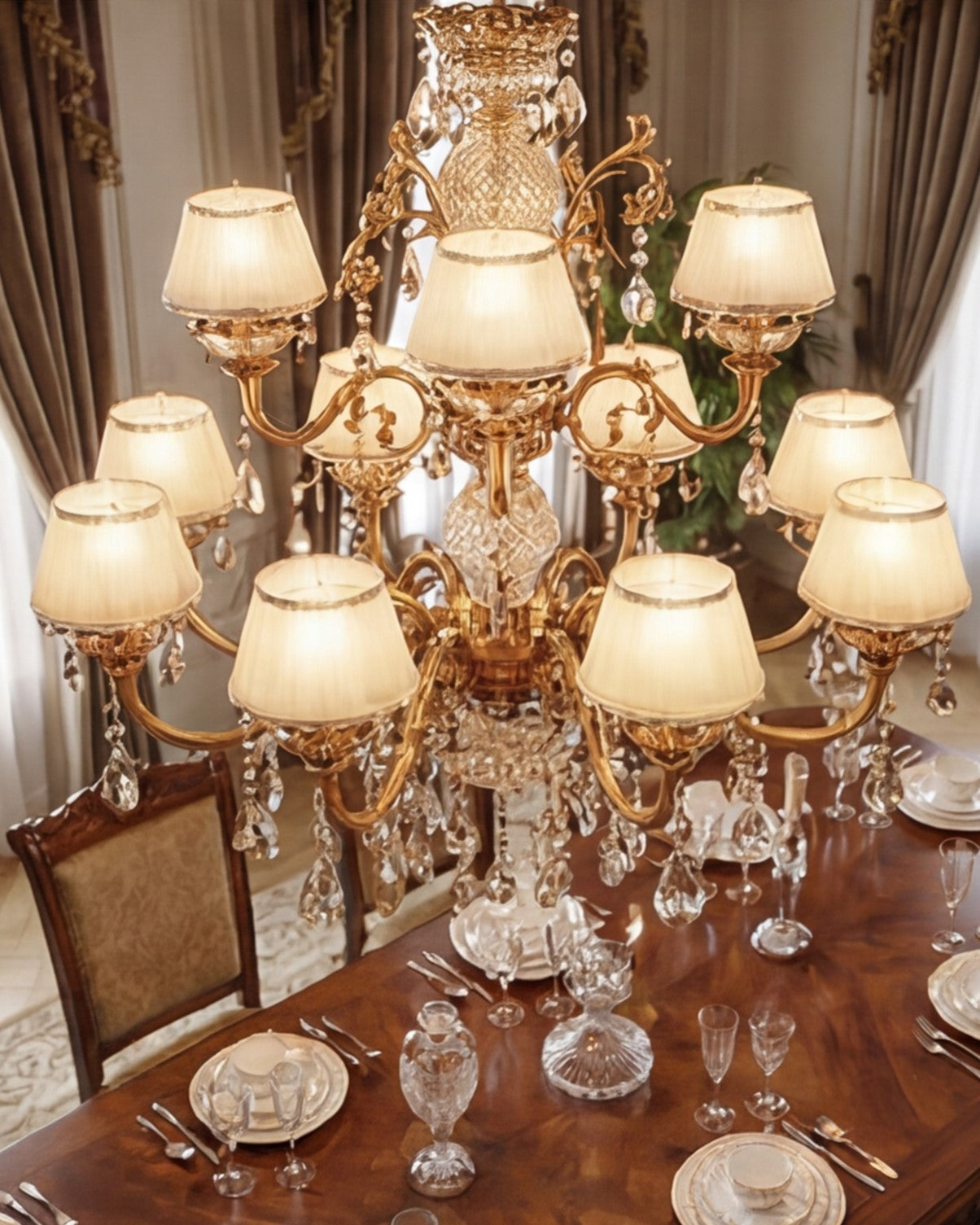 Royal Elysian Crystal Chandelier - 12 Bulb
