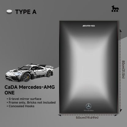 CaDA Mercedes-AMG ONE Car Display Wall Frame And LEGO Set