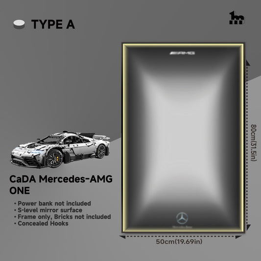 CaDA Mercedes-AMG ONE Car Display Wall Frame And LEGO Set
