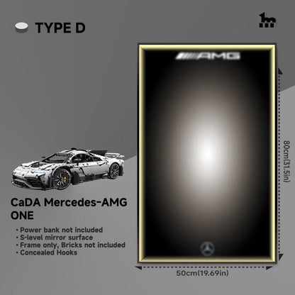 CaDA Mercedes-AMG ONE Car Display Wall Frame And LEGO Set