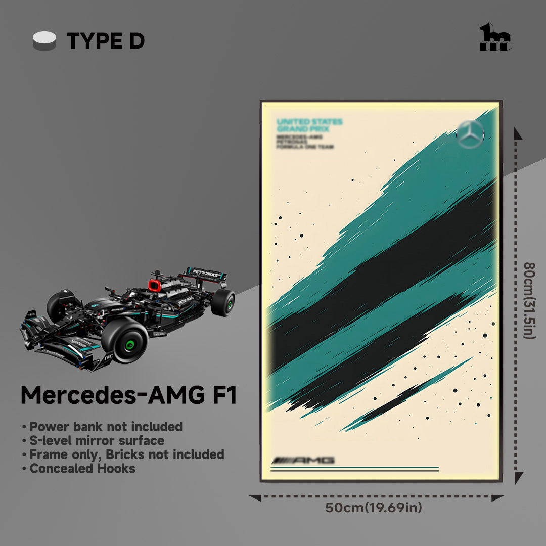 LEGO® TECHNIC™ Mercedes AMG F1 42171 Car display Frame And LEGO Set