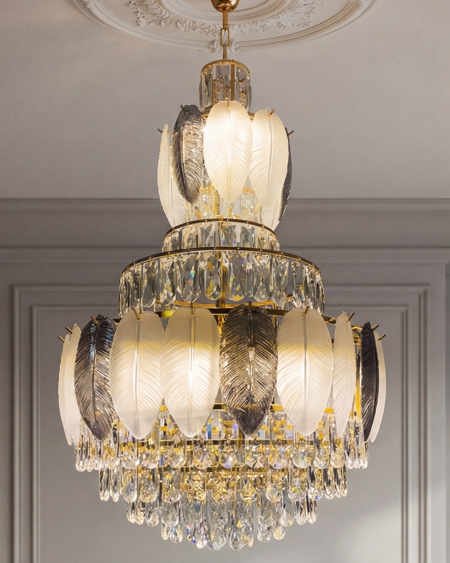 Verdant Crown Crystal Chandelier