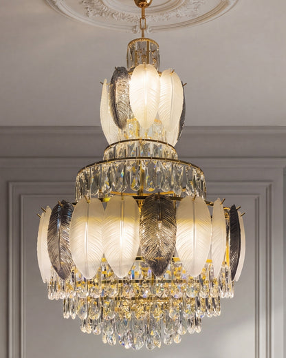 Verdant Crown Crystal Chandelier