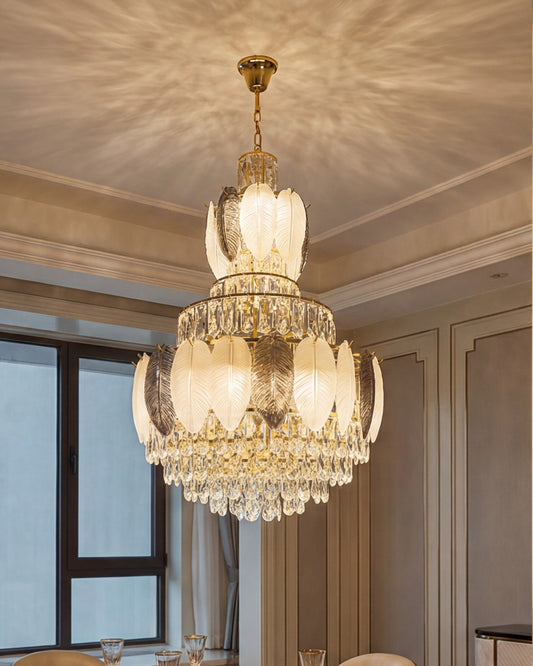 Verdant Crown Crystal Chandelier
