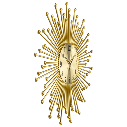 Shining Sun Metal Art Wall Clocks for the Home Buy Wall Clock Online