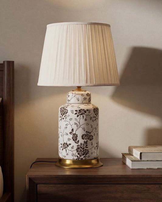 Floral Ceramic Table Lamp