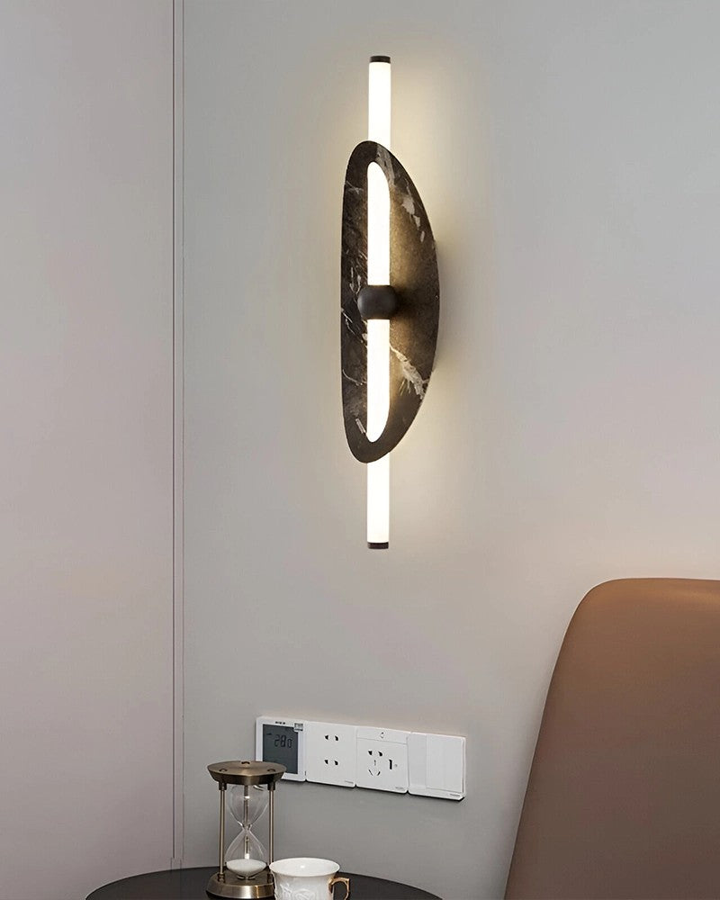 Black Marble Modern Wall Sconce