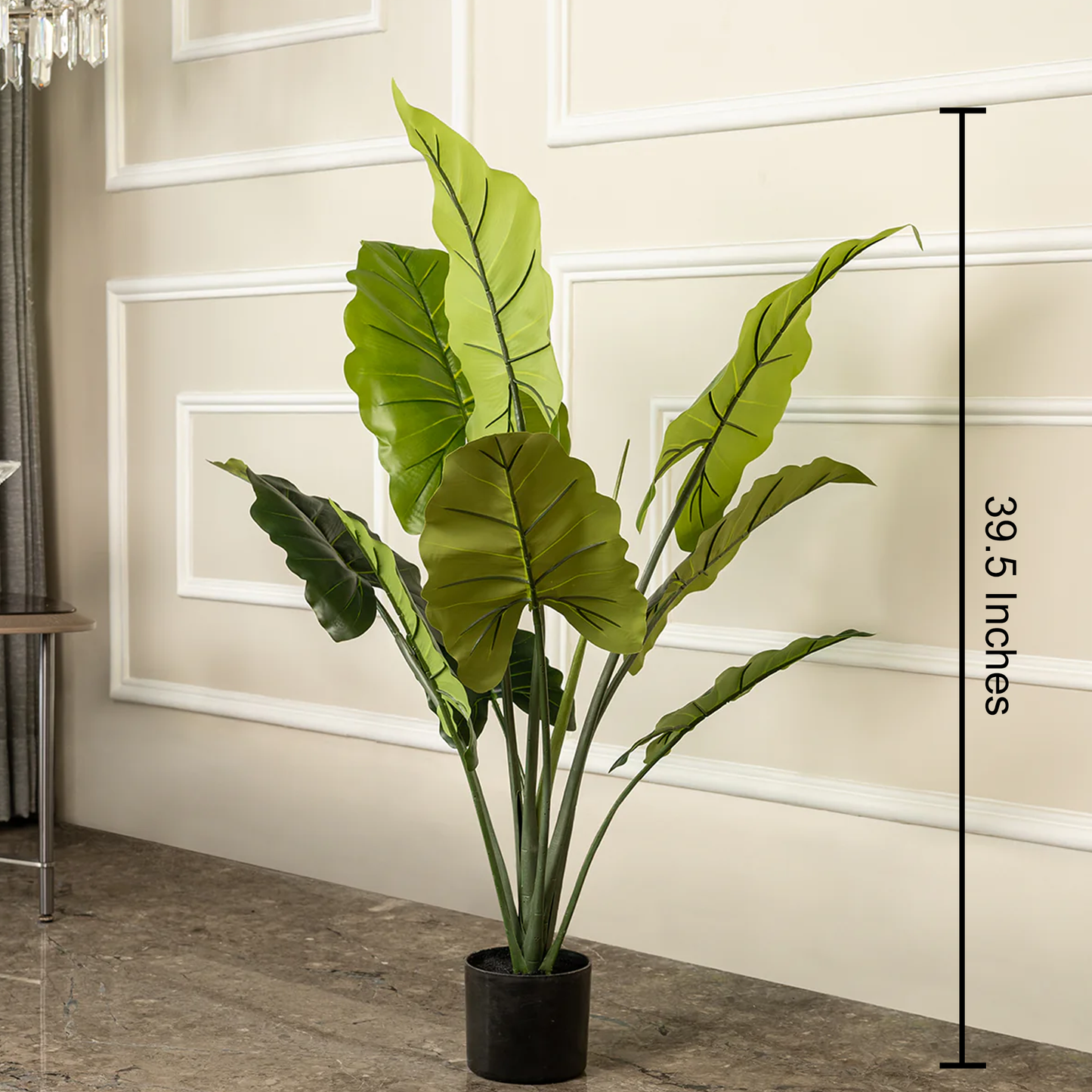 Nature’s Charm Faux Giant Taro Artificial Plant (Medium) (Natural Feel)