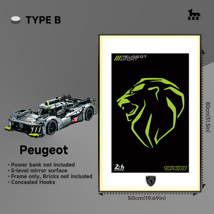 LEGO® TECHNIC™ Peugeot 42156 Car Display frame And LEGO Set
