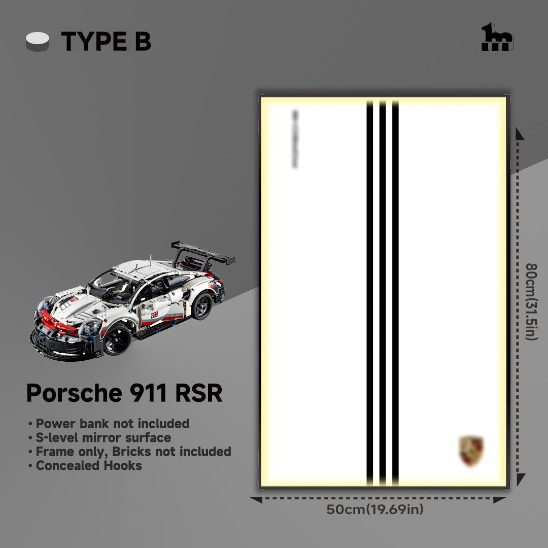 LEGO® TECHNIC™ Porsche 911 RSR 42096 Car Display frame And LEGO Set