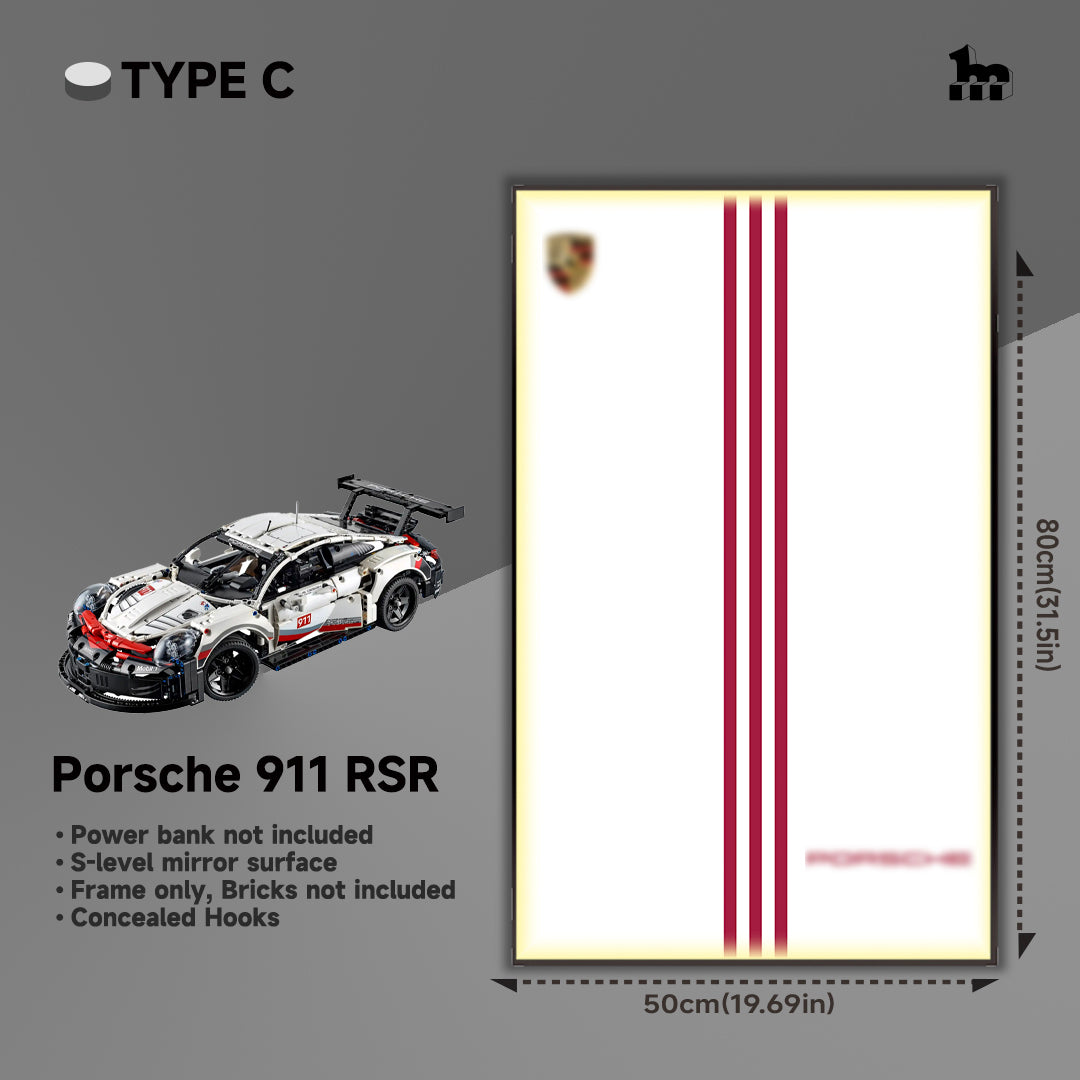 LEGO® TECHNIC™ Porsche 911 RSR 42096 Car Display frame And LEGO Set