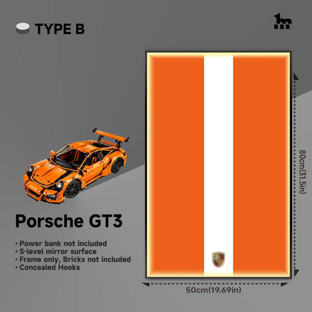 LEGO® Technic™ Supercar Wall Display Frame And LEGO Set