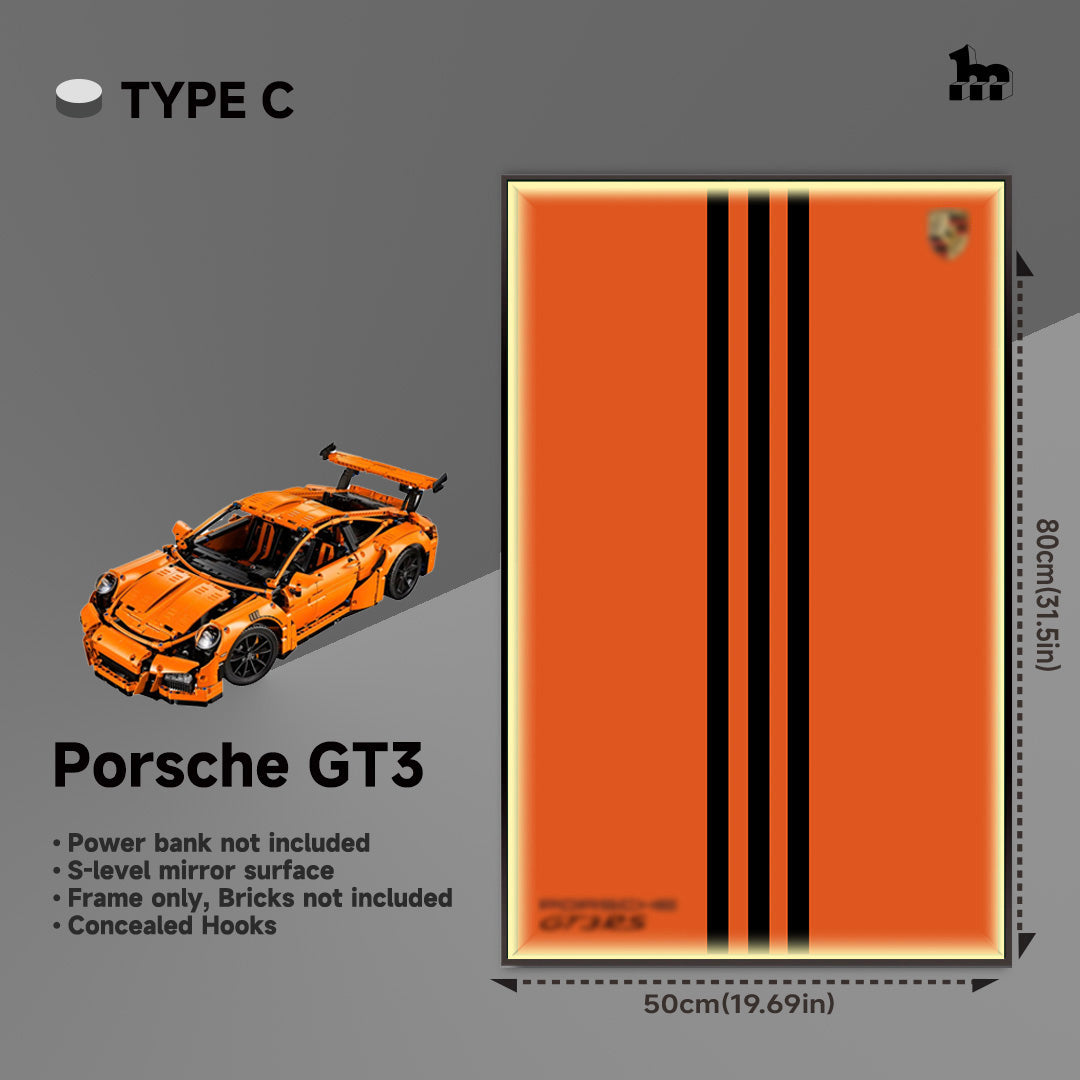 LEGO® Technic™ Supercar Wall Display Frame And LEGO Set