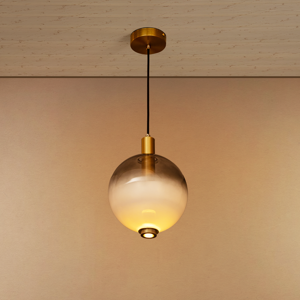 Orbis Luxe Ceiling Light For Home & Home Decoration Item - Somke Grey
