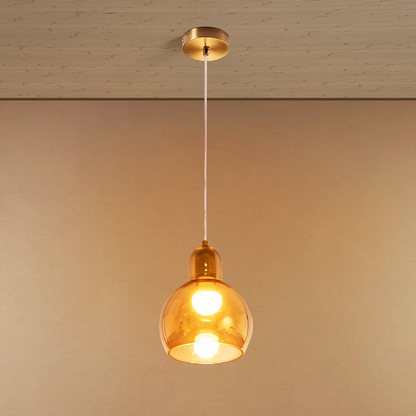 Lumera Globe Pendant Light For Living Room & Home Decoration item - Amber