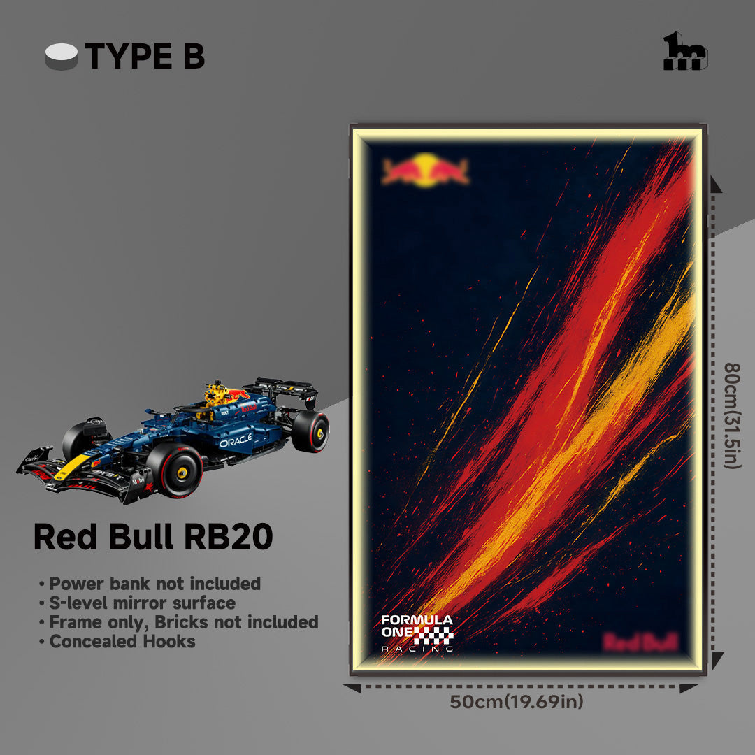 LEGO® TECHNIC™ Oracle Red Bull Racing RB20 F1 Car 42206 Car Display  Frame And LEGO Set