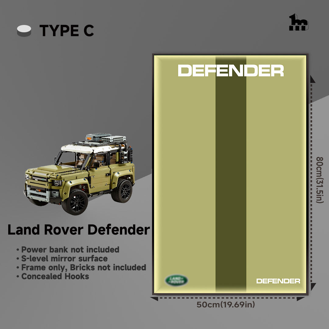 LEGO® TECHNIC™ Land Rover Defender 10317 Car display frame And LEGO Set