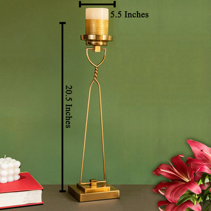 Sigma Stainless Steel Candle Stand - Big