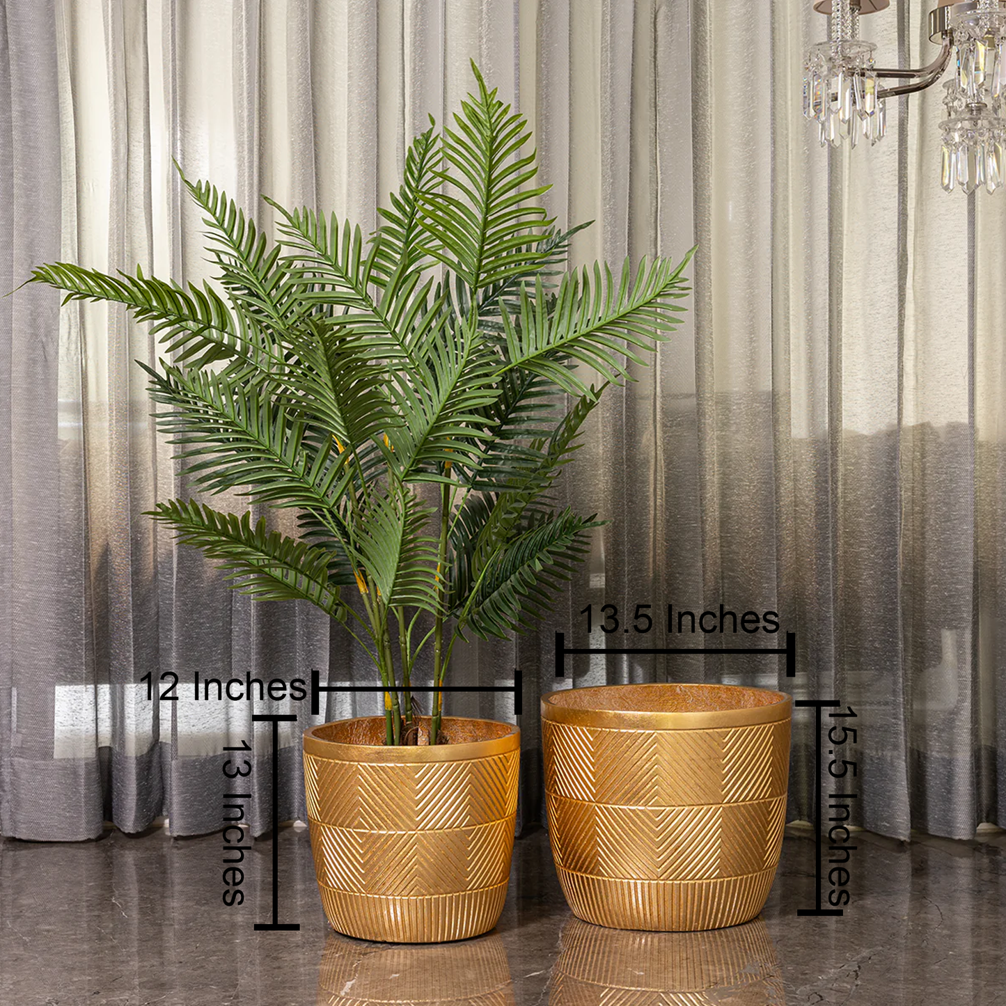 Striped Harmony Planter - Set Of 2