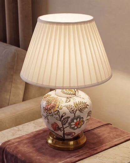 Floral Ceramic Table Lamp