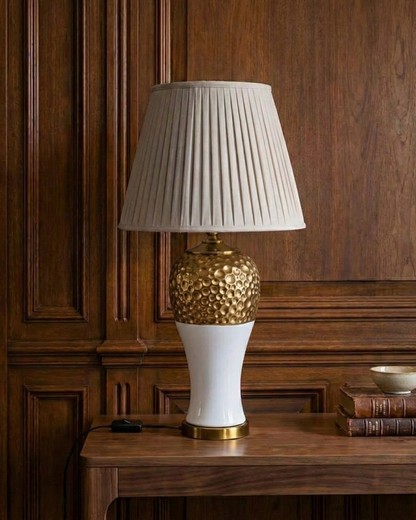 Gold Honeycomb Table Lamp
