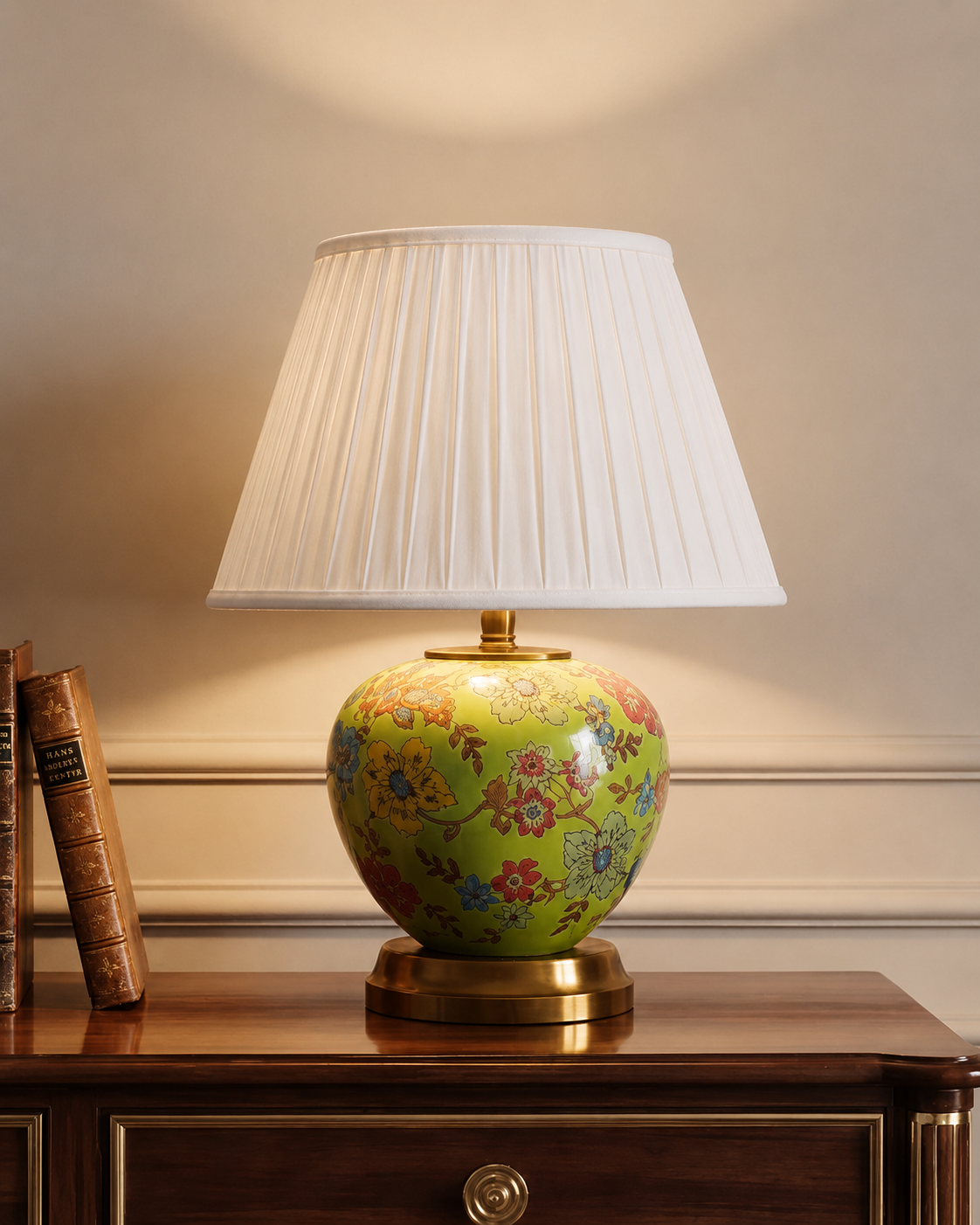 Classic Floral Ceramic Table Lamp