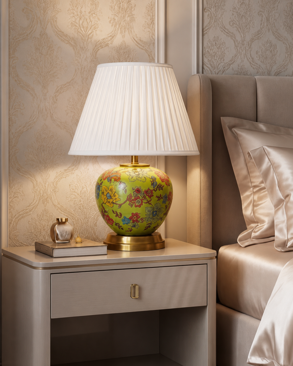 Classic Floral Ceramic Table Lamp