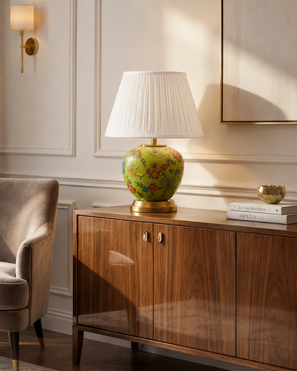 Classic Floral Ceramic Table Lamp