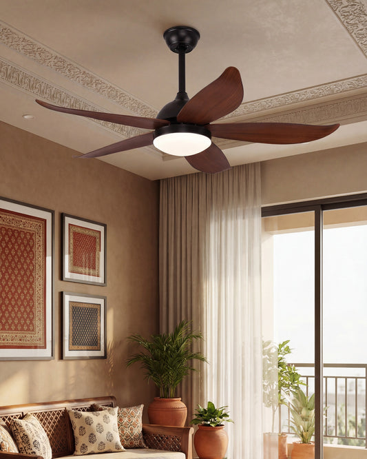 Skyline Ceiling Fan + Chandelier Light (with Remote Control)