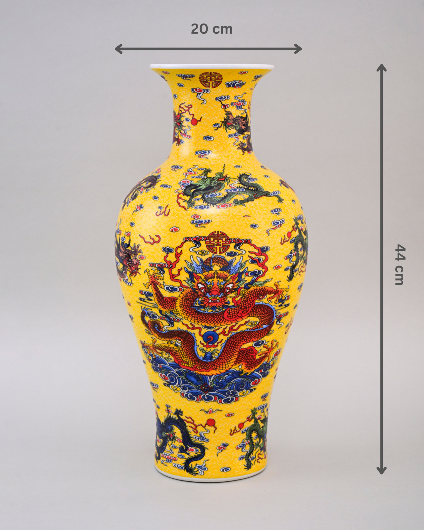 Dragon Motifs Symbolizing Ceramic Table Lamp
