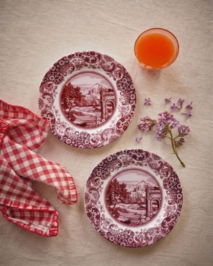 Roman Pink Ceramic Quarter Plate