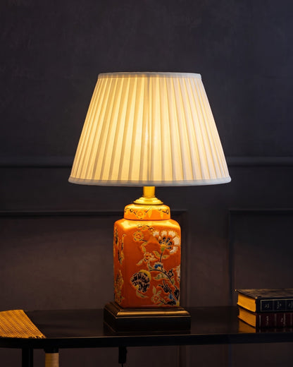Sunset Blossom Ceramic Table Lamp